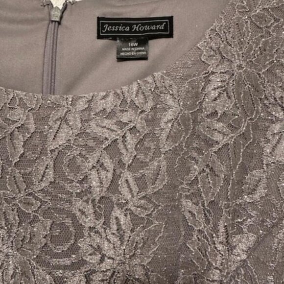 Gorgeous Silver 16W semi-formal evening/party dress - Picture 5 of 5